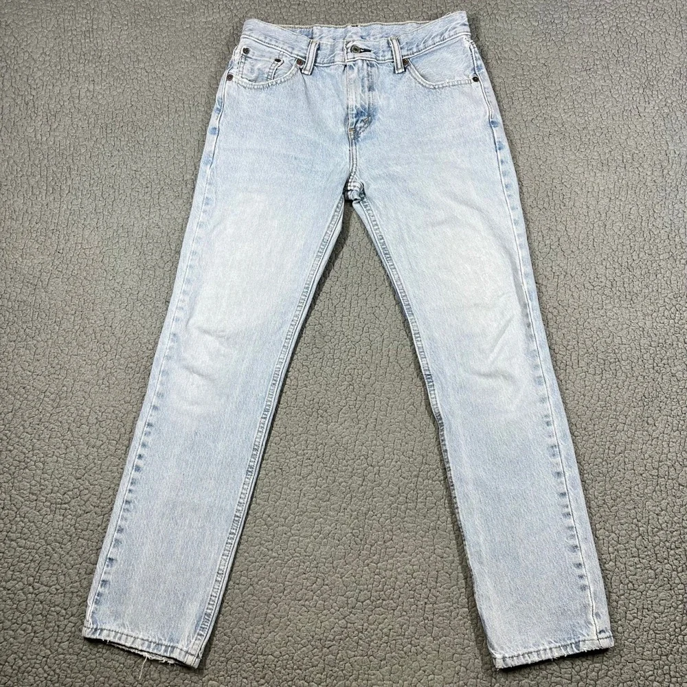 Levis 511 Slim Fit Jeans Mens W30 L30 Light Wash Blue Denim 04511-2939